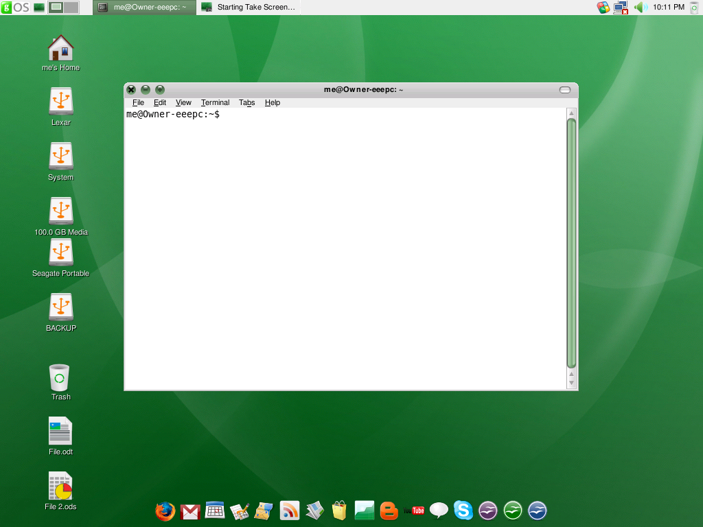 gOS 3.1 Terminal
